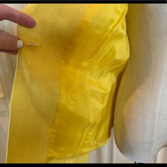 SMYTHE Mildred Linen Blazer, Size 10 - Picture 11 of 12